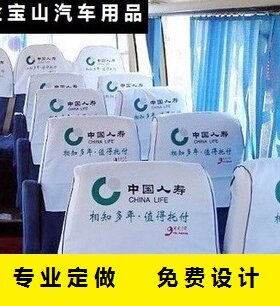 订制定做中巴出租客车头枕座椅套