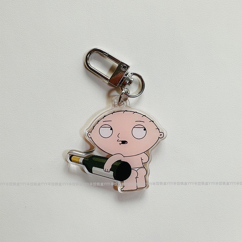 半饺铁盒 饺子恶搞之家FamilyGuy可爱搞怪书包包包挂件配饰装饰亚