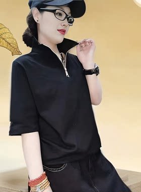 纯棉夏季新款半袖宽松T恤