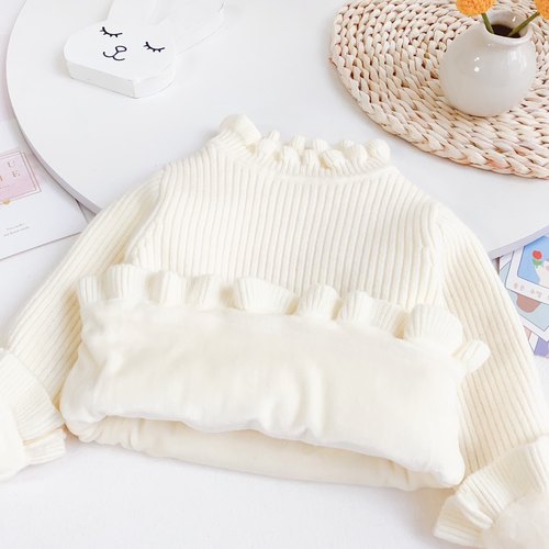 宝宝毛衣加绒加厚冬装