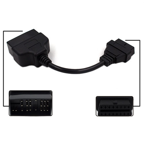 TOYOTA 22pin to 16pin OBD1 to OBD2 Connect Cable