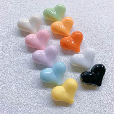 马卡龙屁桃奶油桃心手作串珠diy饰品配件手机链包链儿童手工材料