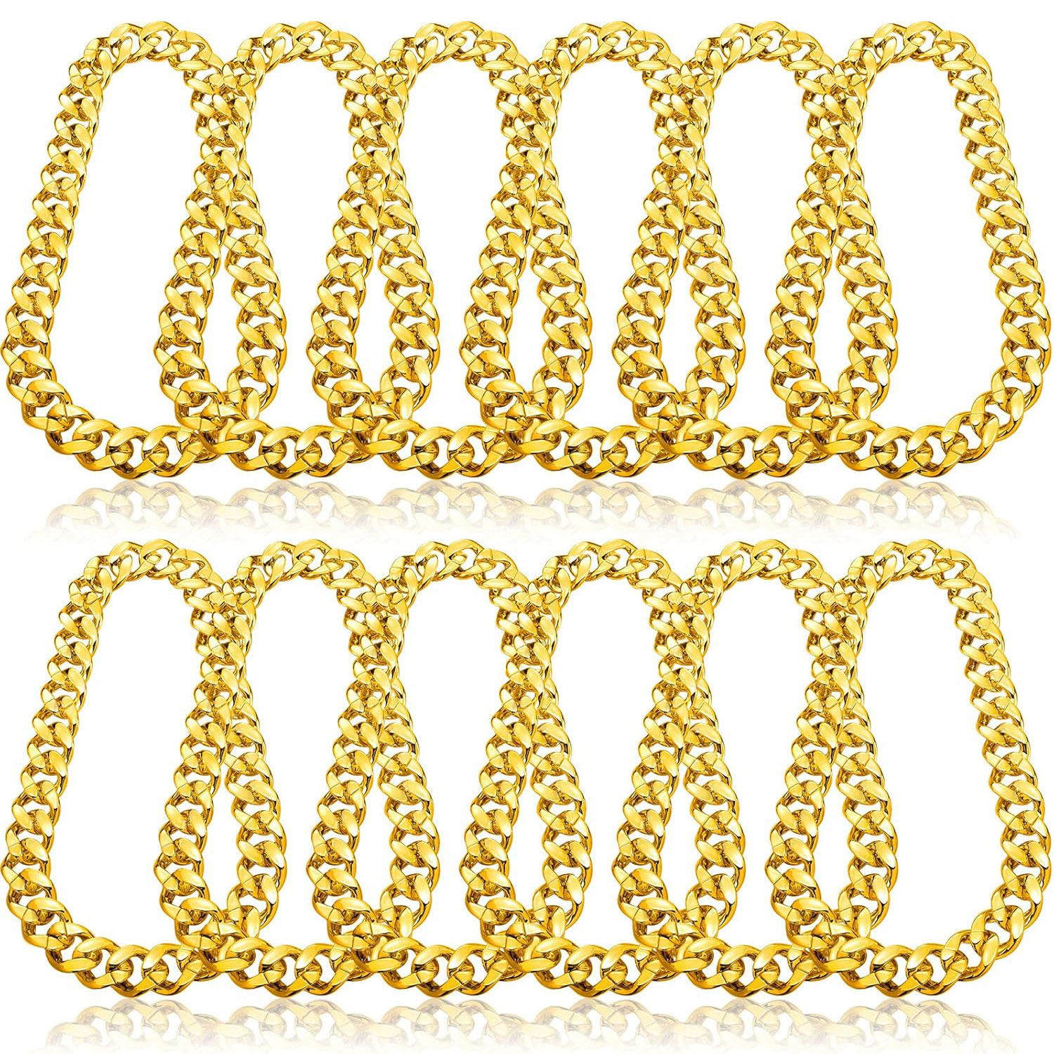 新年派对装扮道具仿真项链戒指眼镜欧美嘻哈风格金色粗链条装饰品,节庆用品/礼品,节日装扮用品,淘宝优惠券,粉丝福利购,淘宝优惠卷