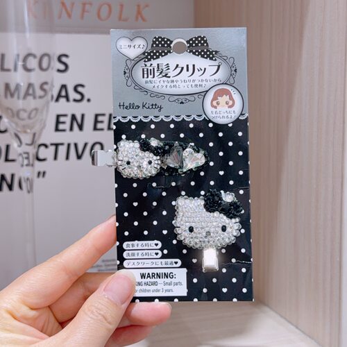 mumu手作可爱kitty刘海夹发夹新款竖版