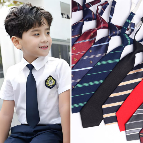 衬衣绅士礼服免打红色小领带黑潮