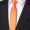 Handmade 6cm Tie HD50 Orange Plain Pattern