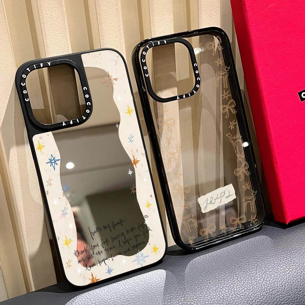 C家联名森林秘境欧阳娜娜同款适用苹果16promax手机壳iphone15/17磁吸MagSafe镜面14pro透明日韩
