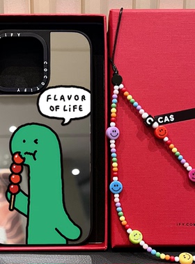 C家磁吸MagSafe香港限定JOGUMAN绿色恐龙适用iphone16pro手机壳15promax苹果14plus镜面保护套15/17卡通17PRO