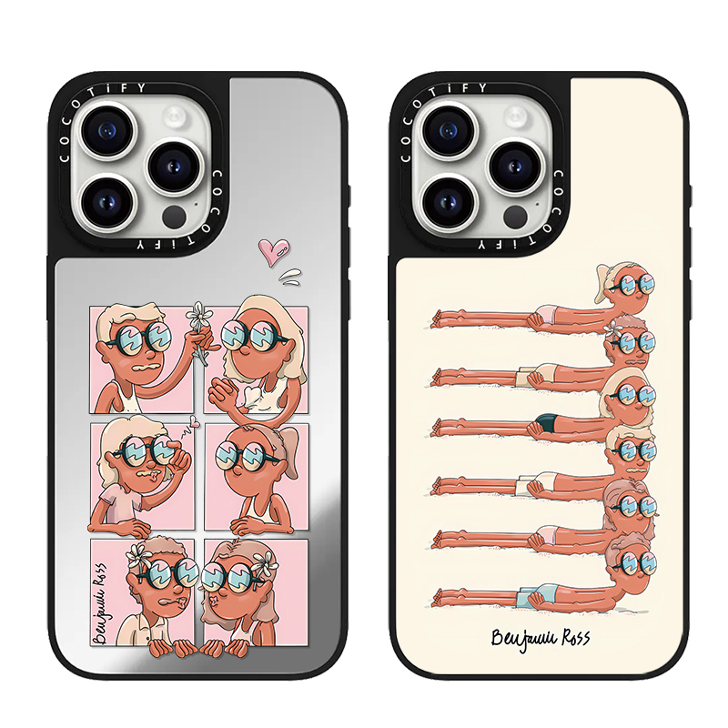 C家Benjamin Ross美好生活黑皮情侣适用iphone17/15pro壳14promax