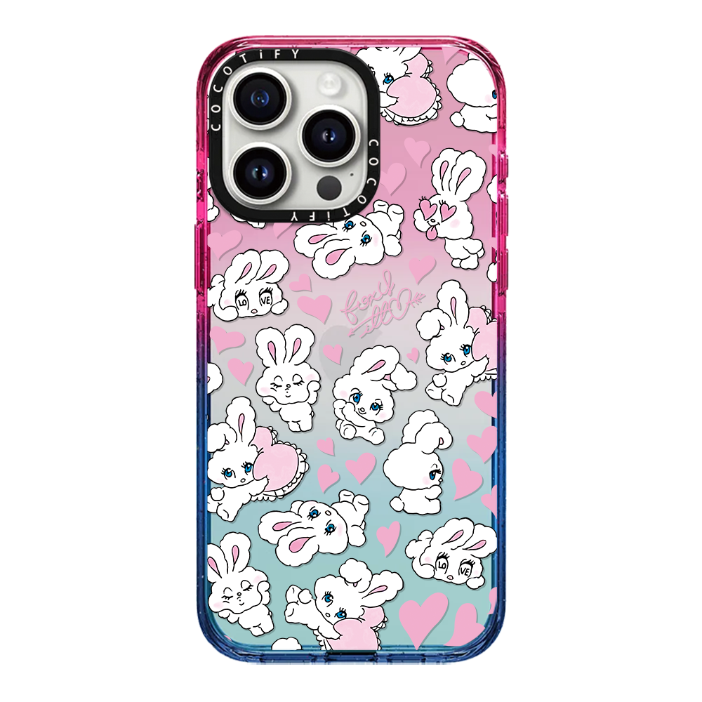 C家张元英同款韩国顽皮兔适用苹果15promax17壳iphone14pro透明硅胶16软套12新款IVE同款可爱兔子13