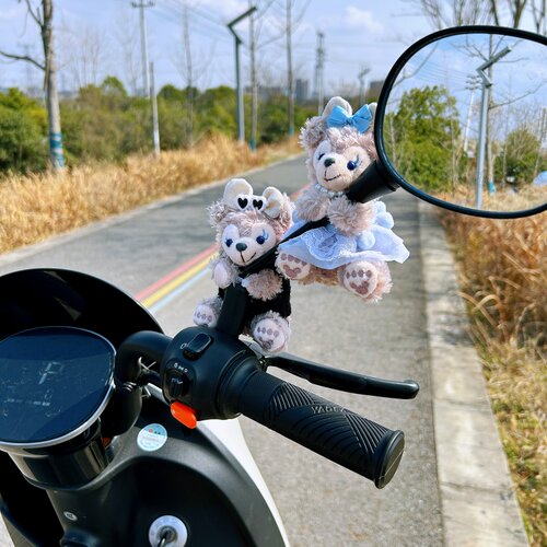 防丢款雪莉玫电动车饰品可爱摆件