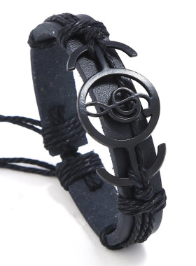 欧美手环皮革摇滚风格百搭