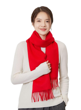 雪莲秋冬山羊绒男女通用围巾围脖