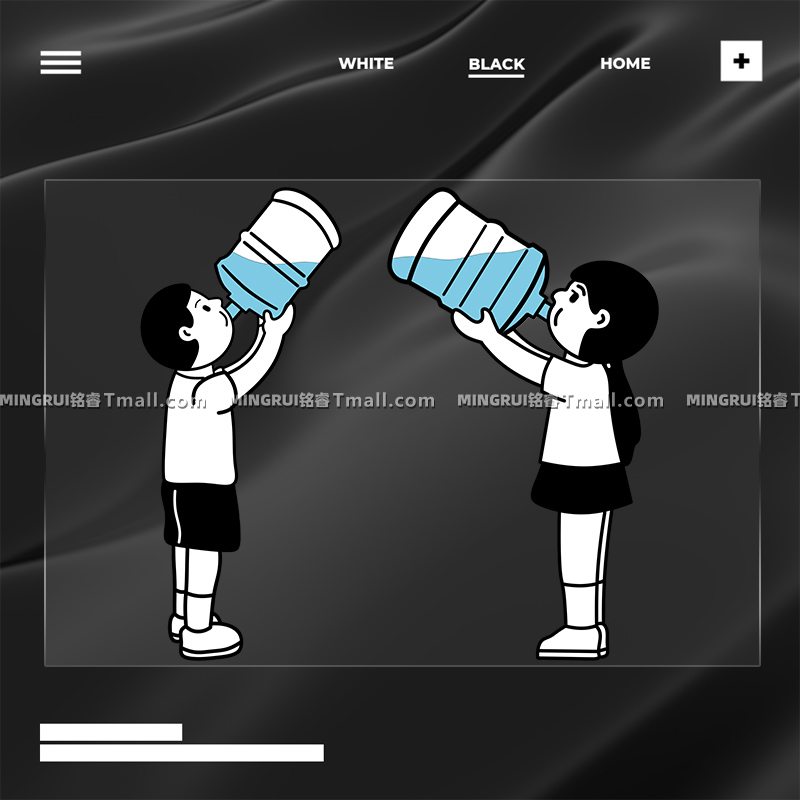 卡通汽车贴纸创意喝水情侣个性搞笑趣味车身车窗划痕遮挡装饰车贴