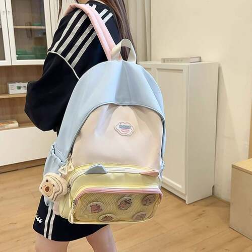 官方正品可爱书包初中女生休闲旅行背包新款日系小学生女童双肩包