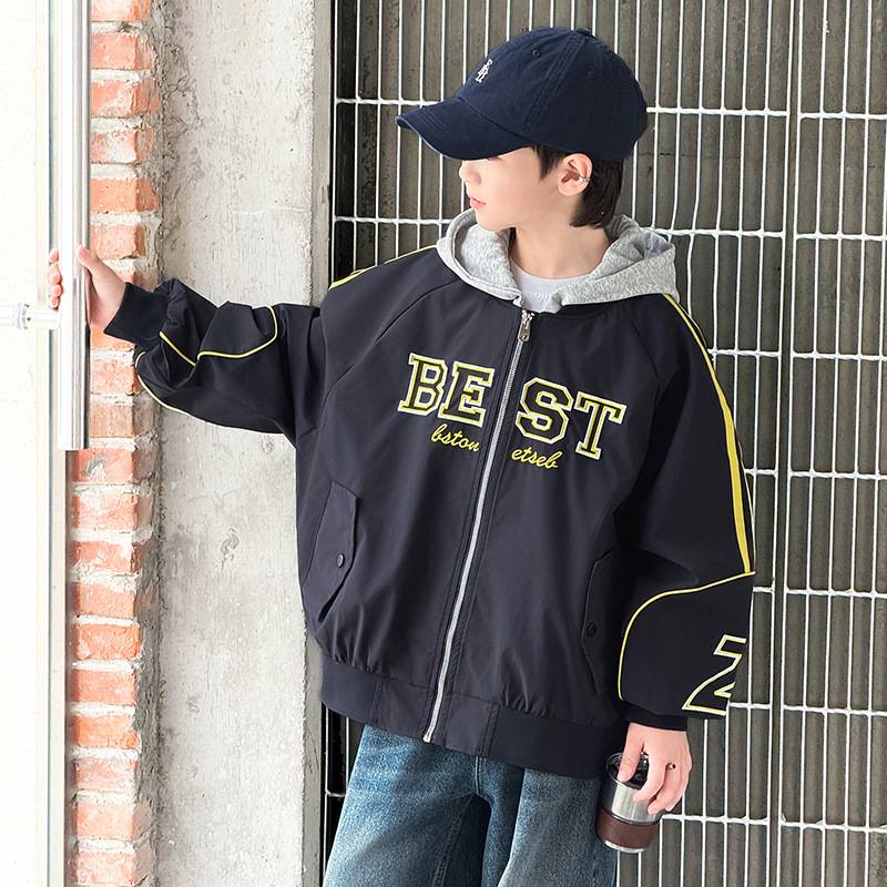 官方正品儿童装男童秋装外套春秋款2026新款秋季中大童男孩衣服帅
