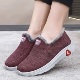 Утепленная удерживающая тепло обувь, демисезонные туфли для матери, нескользящие сапоги, для среднего возраста, мягкая подошва