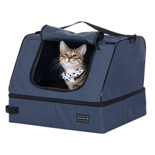 宠适PETSFIT全封闭猫砂盆大号防臭猫厕所可折叠易携带车载旅行