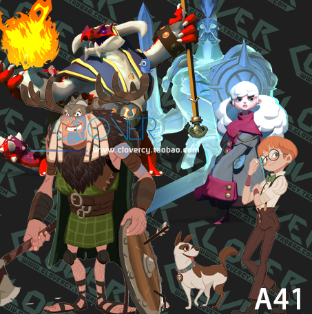 手游素材游戏美术素材 Q版人物 怪物设定集 角色 CG 游戏原画图集