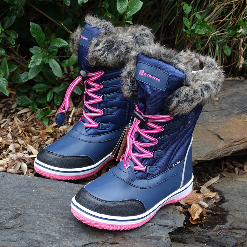 全防水大毛加厚绒耐低温滑雪鞋