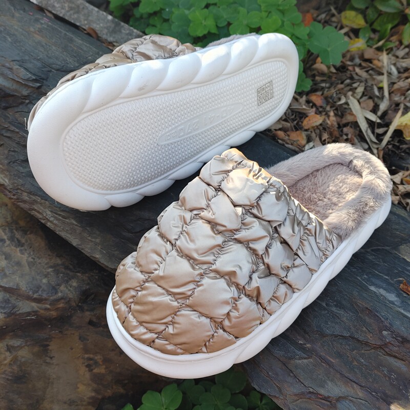 外贸原单面包毛拖鞋情侣款男鞋女鞋大码鞋带毛加绒防滑室内浴室拖