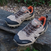 官网同步 越野爬山男 徒步鞋 韩国外贸原单四季 牛皮防水户外登山鞋