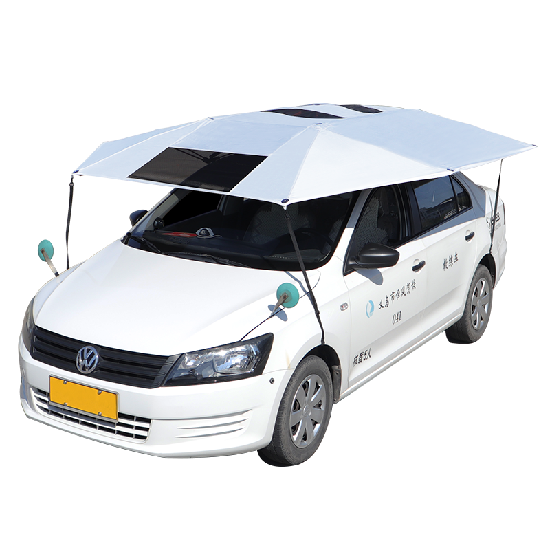 教練車遮陽傘汽車移動太陽擋車頂自動折疊駕校專用防曬家用遮陽棚