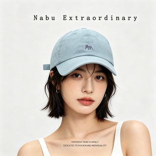 韩版字母刺绣棒球帽女夏季百搭宽檐鸭舌帽显脸小遮阳帽子