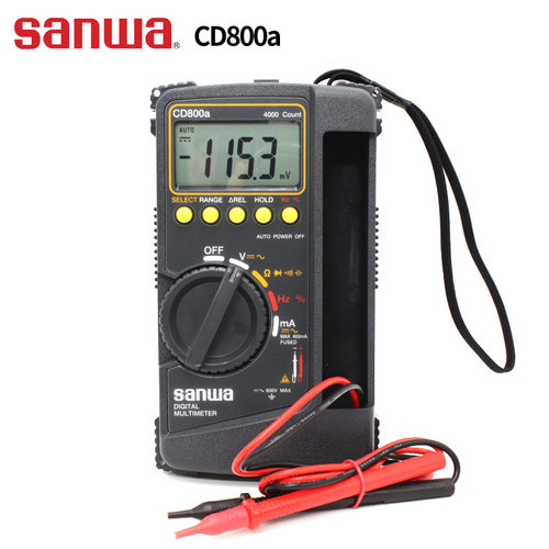 日本三和sanwa CD800A便携式数字高精度万用表小型电子电工表