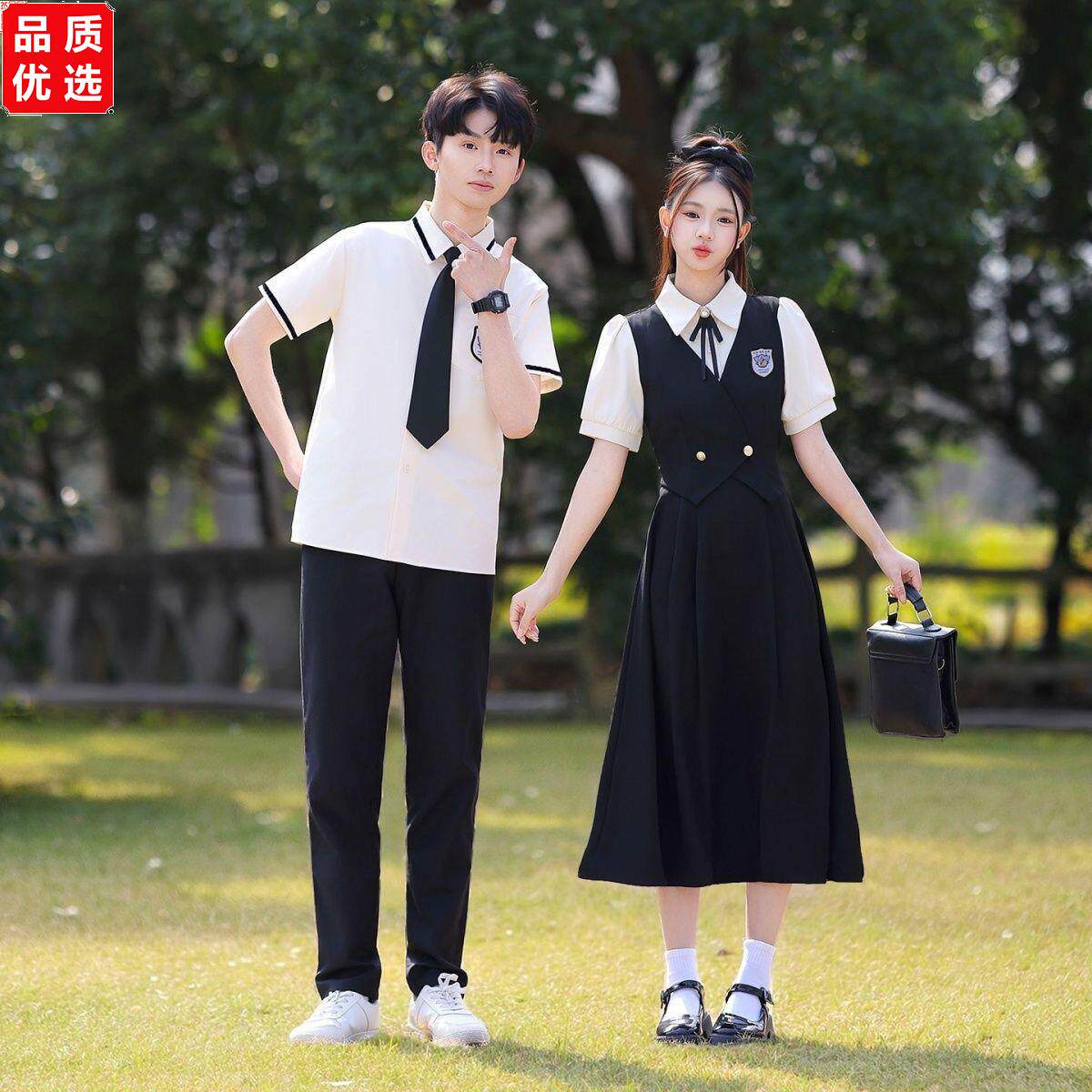 学生毕业校园班服夏季学院风JK制服套装高中连衣裙合唱团演出礼服