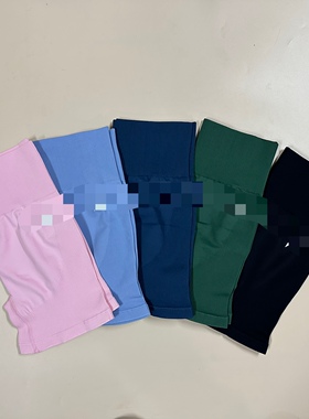 dye彩色女运动健身休闲紧身高腰三分短裤~impact solid短裤