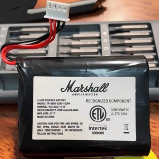 TF18650-2200-1S3PA 适用 Marshall Stockwell马歇尔音响充电电池