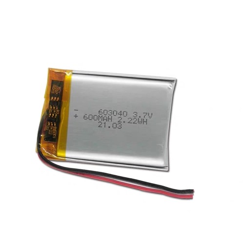 603040 103040锂电池3.7v美容仪补水仪锂电池数码电池1200 600mah