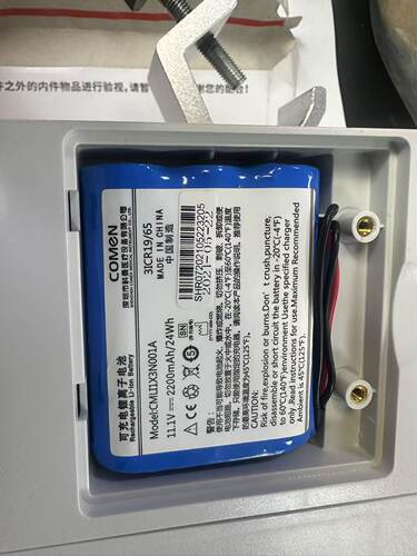 适用科曼COMEN 注射泵 M500/M300电池 11.1V 2200mAh 24Wh 锂电池
