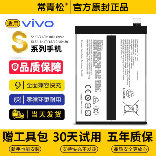 适用vivoS12/15/16E/17T/18/19/20pro原装S30电池S5/6/7活力版S10