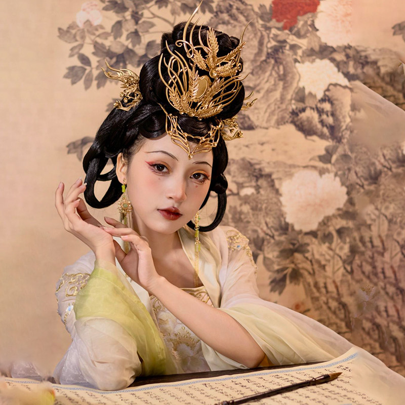 长月烬明同款叶冰裳头饰树脂配件diy水晶半透明古风女生发饰套装