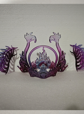 短剧竖屏横屏侠女魔女红衣女神教主宗主黑红套装发饰