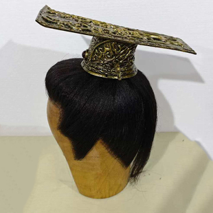 唐宋明春秋战国黄帝王发冠冕帽汉服摄影舞台话剧配饰金色