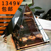 黑晶金字塔机箱B级亚克力DIY全景侧透360水冷电竞炫酷桌搭机箱