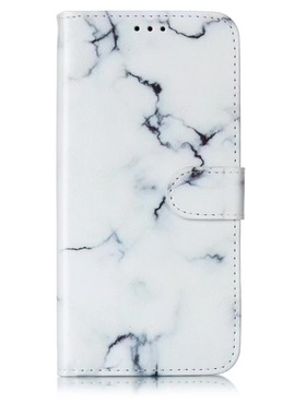 白色大理石适用苹果16/15/14/13/12/11promax/xr翻盖手机壳5/6S皮套7P8P