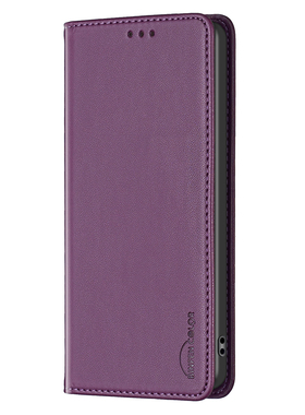 纯色真皮时代暗磁适用iPhone16/15/14/13/12promax苹果11/xsmax/XR翻盖手机壳6s皮套7/8plus