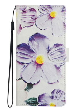 紫色花适用iPhone17air/16e/15/14/13/12promax苹果11/XR/xsmax翻盖手机壳6s皮套7/8plus