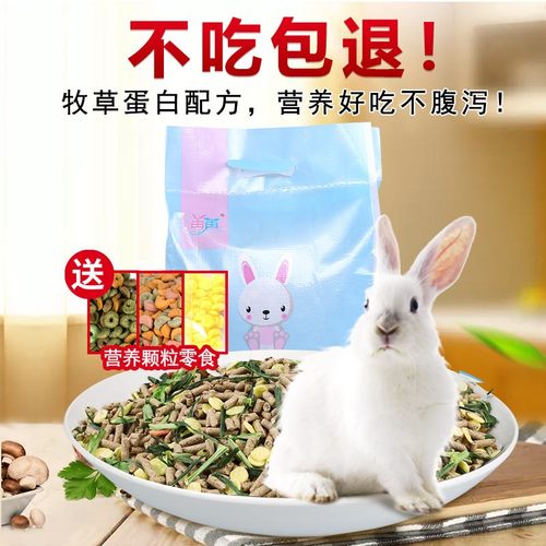 兔粮兔饲料幼兔成兔宠物兔粮2 斤装包邮蔬果兔子饲料垂耳兔口粮