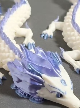 热销3d打印哪吒2敖丙迷你多色幼年龙玩具模型摆件手办关节龙
