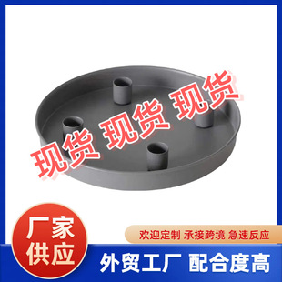 跨境热销金属托盘带磁性蜡烛支座烤漆工艺带磁性烛台工厂直销快出