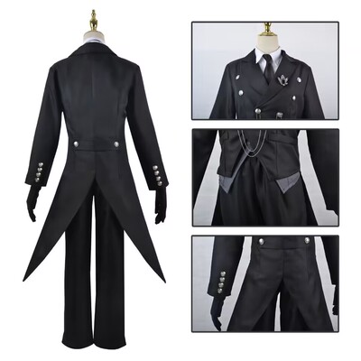 黑执事塞巴斯蒂安COS衣服赛巴斯燕尾服礼服cosplay服装全套万圣节