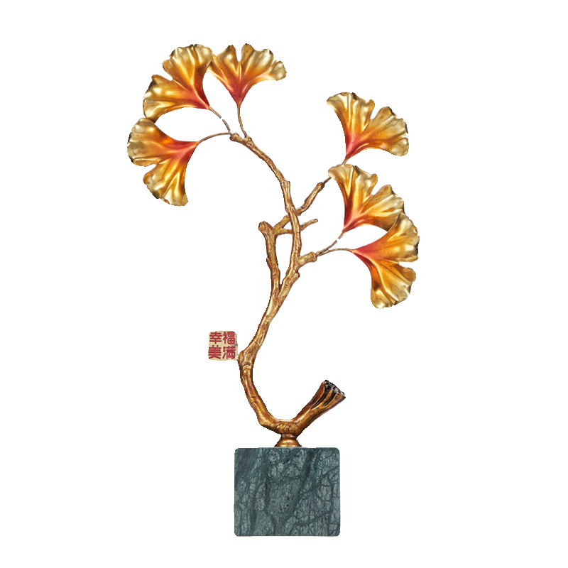 黄铜祝福新中式客厅彩铜