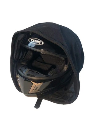 黑色全盔 头盔袋 电动车头盔袋 防尘袋 头盔收纳袋 透气加绒