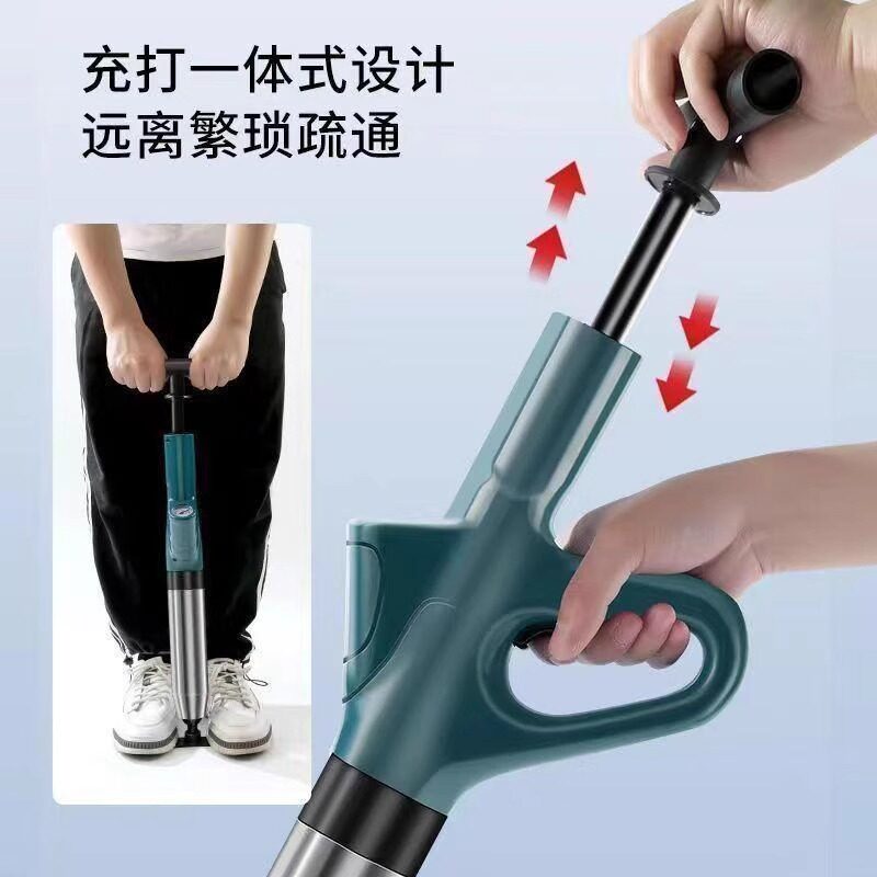 马桶疏通器疏通下水道神器捅厕所管道堵塞堵了一炮通万能专用工具