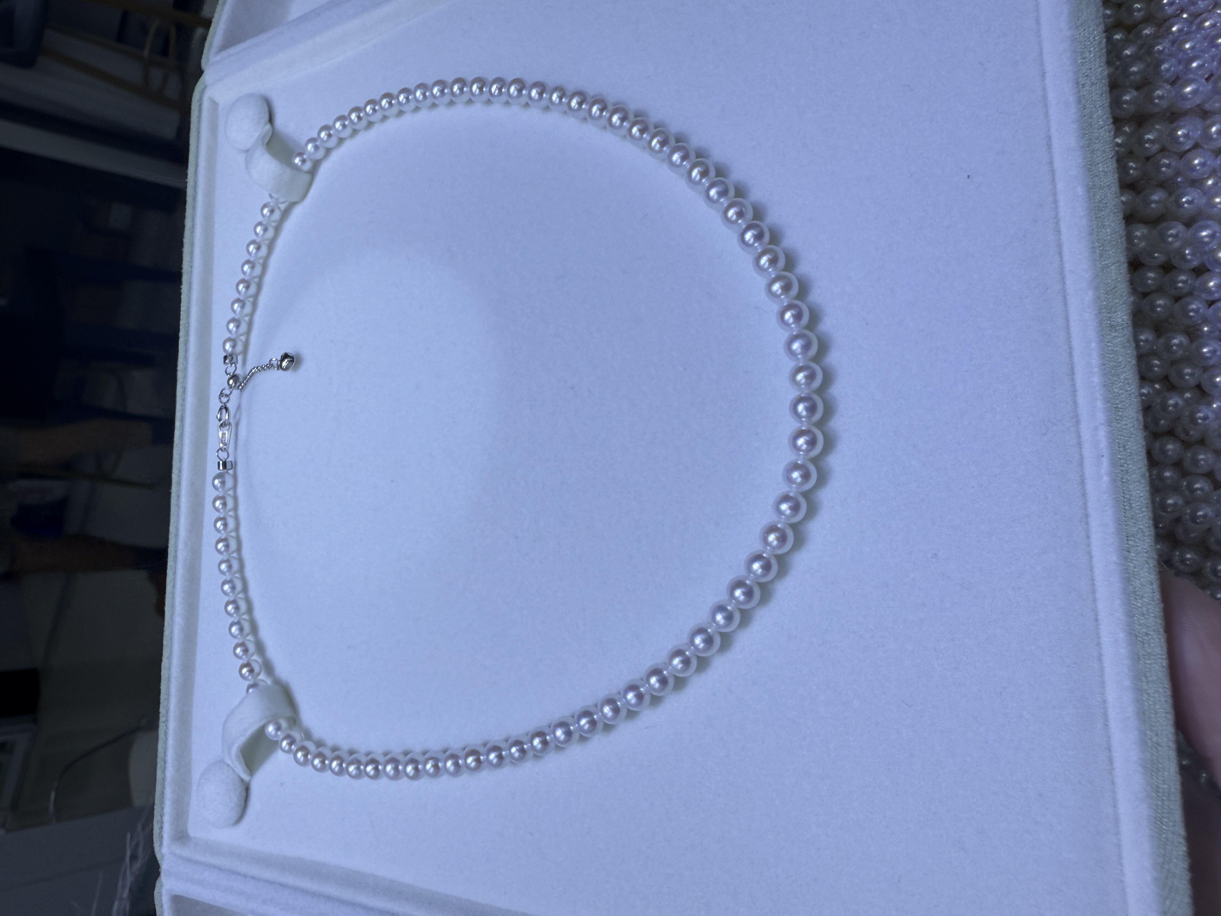 恒耀珠宝4-5淡水珍珠项链小仙女款精美锁骨链闺蜜送礼物珍珠链